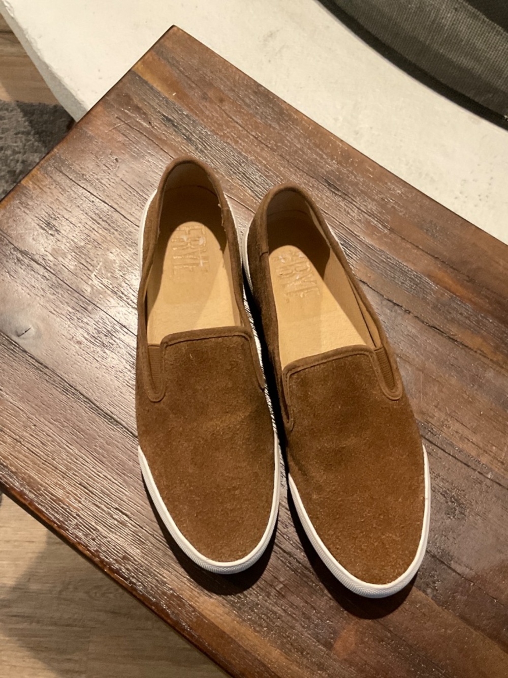 FRYE Coco Tan Mia Slip On Sneakers Size 7 - Picture 3 of 8